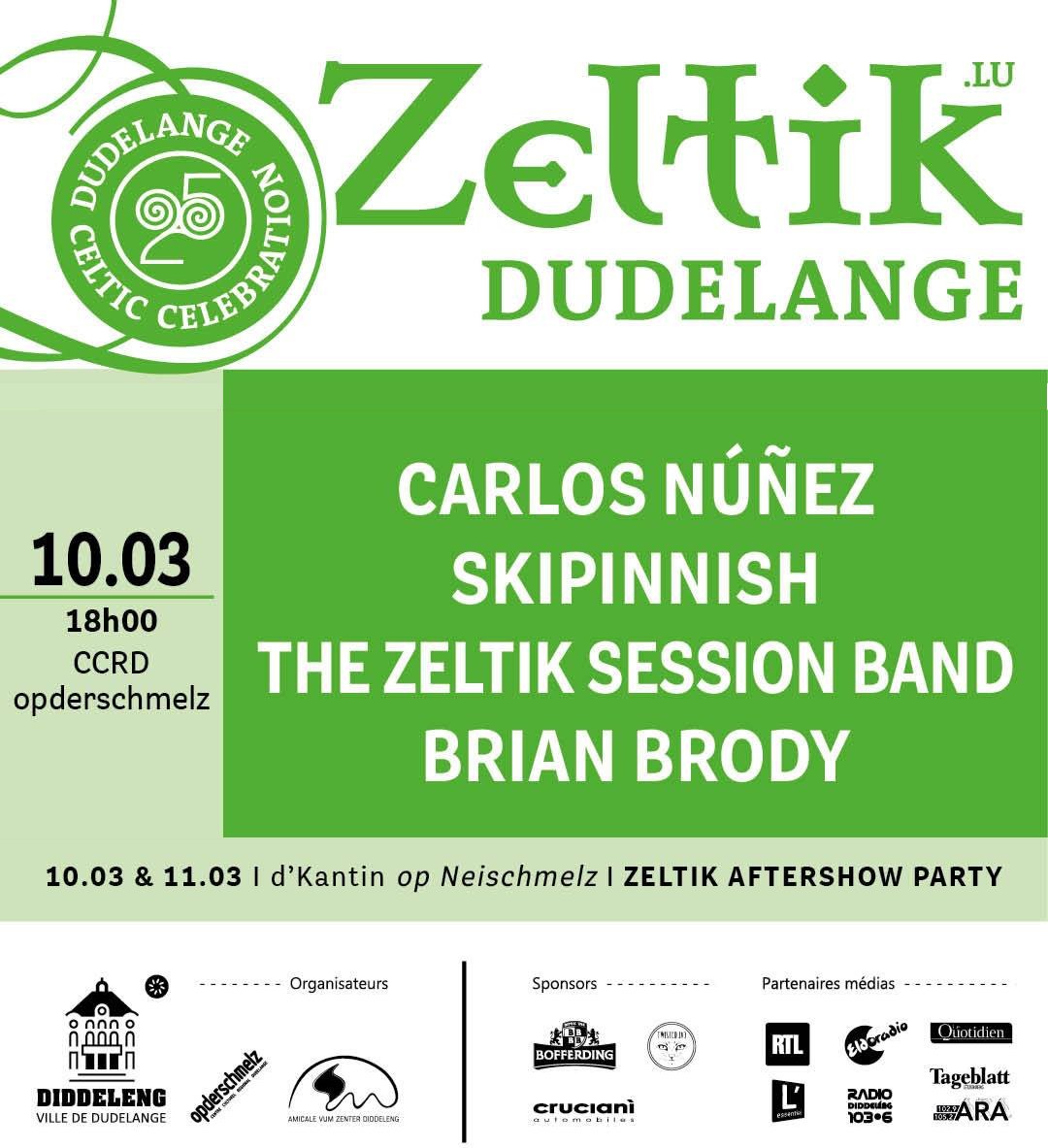 Luxembourg Expats™ (@luxexpatshq) on Twitter photo 🥳 #Zeltik festival is happening TONIGHT at Opderschmelz Cultural centre in @VilleDudelange! Double the fun!
Catch these amazing musicians Carlos Núñez
<a href="/Skipinnish/">Skipinnish</a> <a href="/Brody1972/">Brian Brody</a> live.
👉Book your ticket now: opderschmelz.lu/festivals/1070 🥳 #Zeltik festival is happening TONIGHT at Opderschmelz Cultural centre in @VilleDudelange! Double the fun!
Catch these amazing musicians Carlos Núñez
<a href="/Skipinnish/">Skipinnish</a> <a href="/Brody1972/">Brian Brody</a> live.
👉Book your ticket now: opderschmelz.lu/festivals/1070