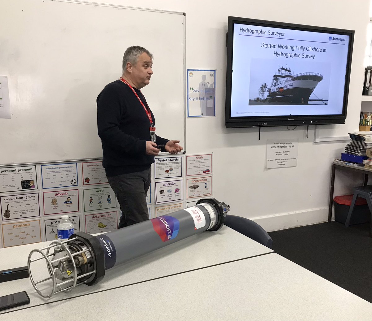 suemoreton1's tweet image. Paul from @sonardyne spoke about #hydrographics as part of #NCW2023 @DHSBoys #energy #surveys @ShaunManleyPE