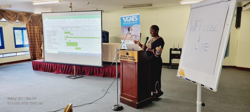 Director, Climate Change, <a href="/JacklineMakokha/">Jackline Makokha</a>, presenting Kenya’s roadmap of the Gender and Climate Hotspot Mapping during the final day of the regional workshop in Entebbe. The mapping exercise is expected to start in Kenya, Uganda and Botswana immediately.1/2