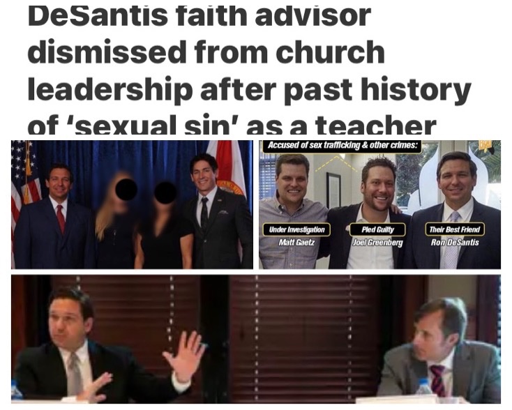 mole_at_MAL's tweet photo. @JoshuaKarp DeSantis should be on the defense. He’s the only Governor connected to multiple sexual predators https://t.co/pBlKihgDI9
