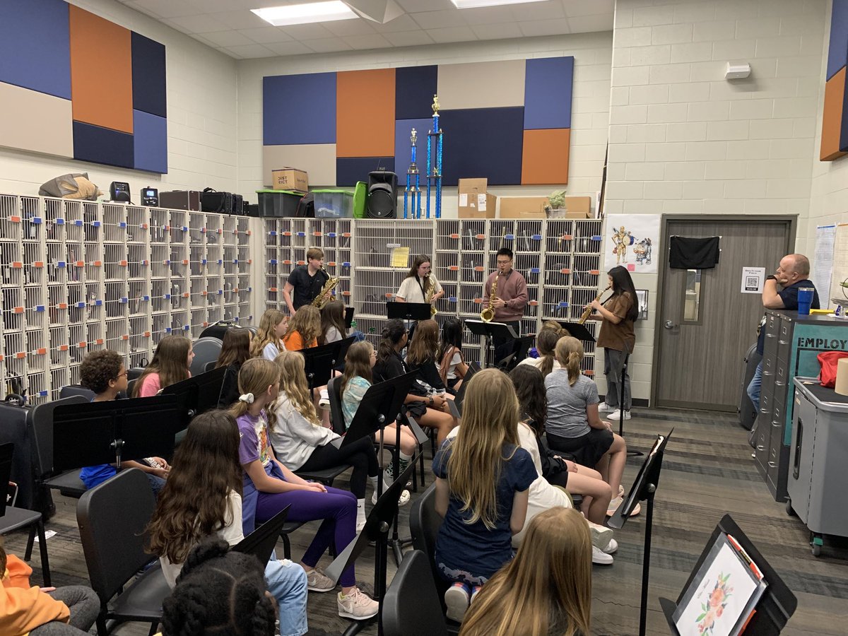 So excited to have GOHS Band Tango quartet play for us. Band rocks!!
#bandrocks #gohsband #clarkconnects