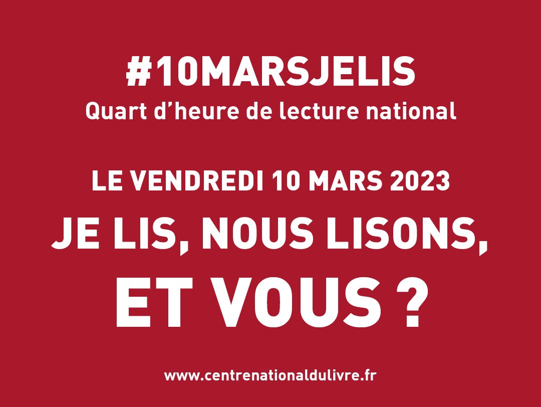 [📣L'INFO DU VENDREDI 📣] #10marsjelis… du livre audio ! 🎧
🕒 @LeCNL invite les Français à 1/4 d’heure de #lecture. Pour l’occasion les éditeurs de #LivreAudio proposent gratuitement des extraits. 📖
›› Découvrez la playlist de #livre audio sur le site Lire ça s’écoute. 📚