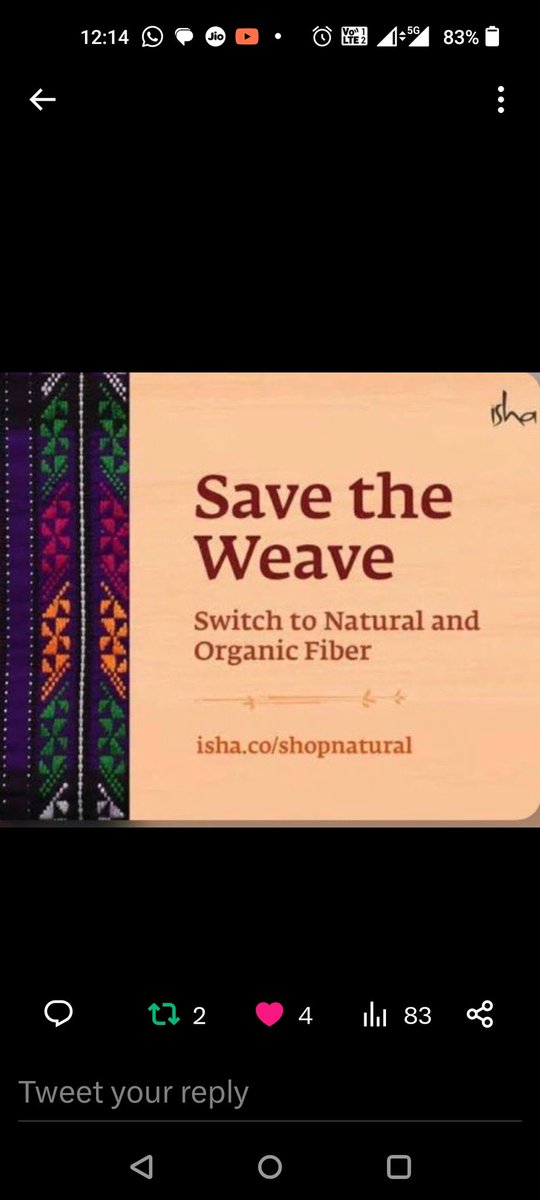 @ishafoundation #organicclothing  with natural fibres are very good to  yogic practices @ishafoundation #SaveSoil