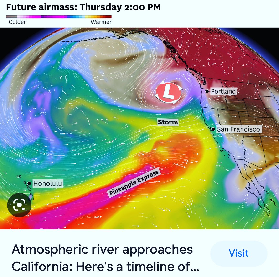 leslienuccio's tweet photo. I hope this #AtmosphericRiver buys us breakfast afterwards. #PineappleExpress #storm #rain #Californiastorm @nbcbayarea https://t.co/i2JvwkV2il
