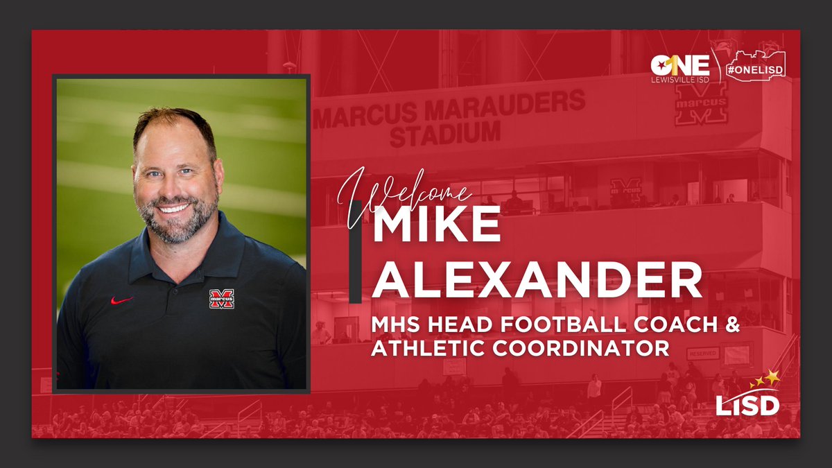 Mike Alexander named head football coach and athletic coordinator of Marcus Marauders

🔗: bit.ly/3T5tc8S