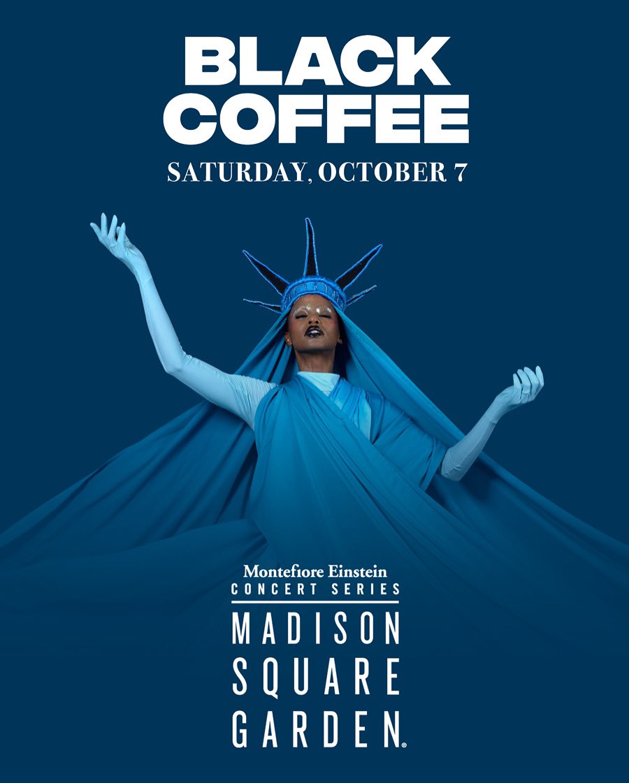 AfricaFactsZone's tweet photo. Black Coffee is set to become the first African DJ to headline 20,789 capacity Madison Square Garden in New York City, USA on October 7. https://t.co/BZ4eTzZI43