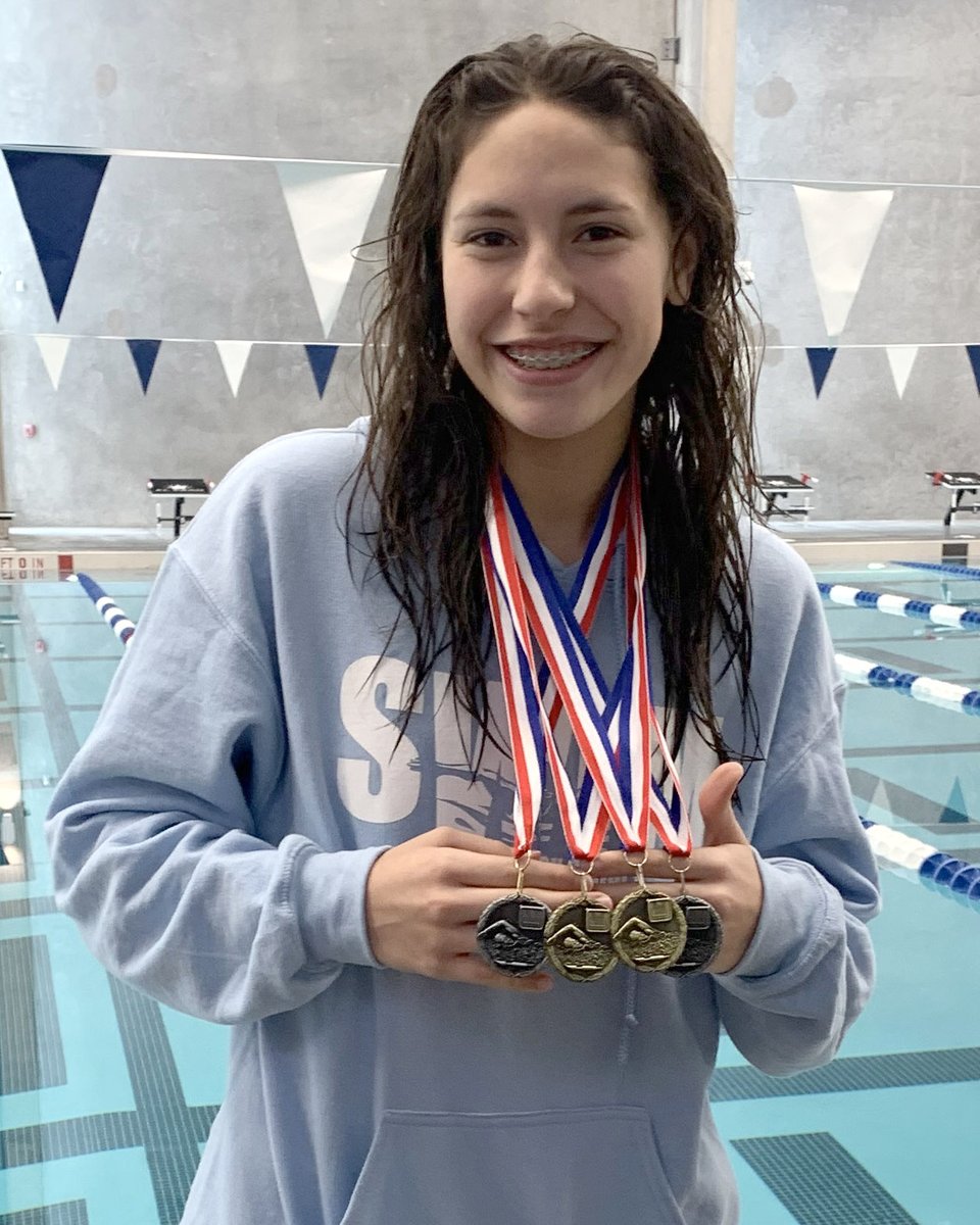 Socorro Bulldog makes swimming championship history. Read more: bit.ly/3mJVFVS