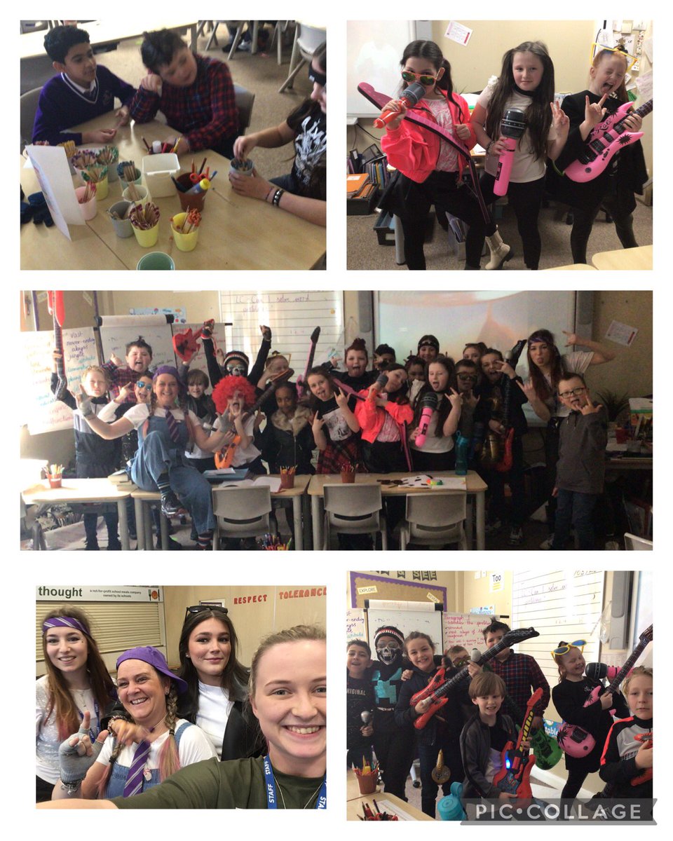 TheTrinityL5's tweet photo. Year 4 rockstars day! We loved dressing up, games to practice times tables and a times tables scavenger hunt ! #trinitymaths https://t.co/N3vMhvdz0D