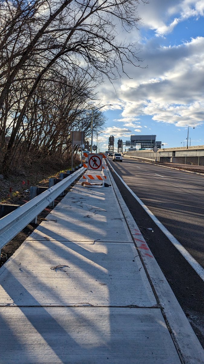 The "new" Wittpenn bridge has been open to cars since October 2021. When will it open to bikes and pedestrians!? <a href="/CommutingLarry/">Larry Higgs</a> <a href="/NewJerseyDOT/">NJDOT</a> <a href="/NJBikeWalk/">NJBikeWalkCoalition</a>