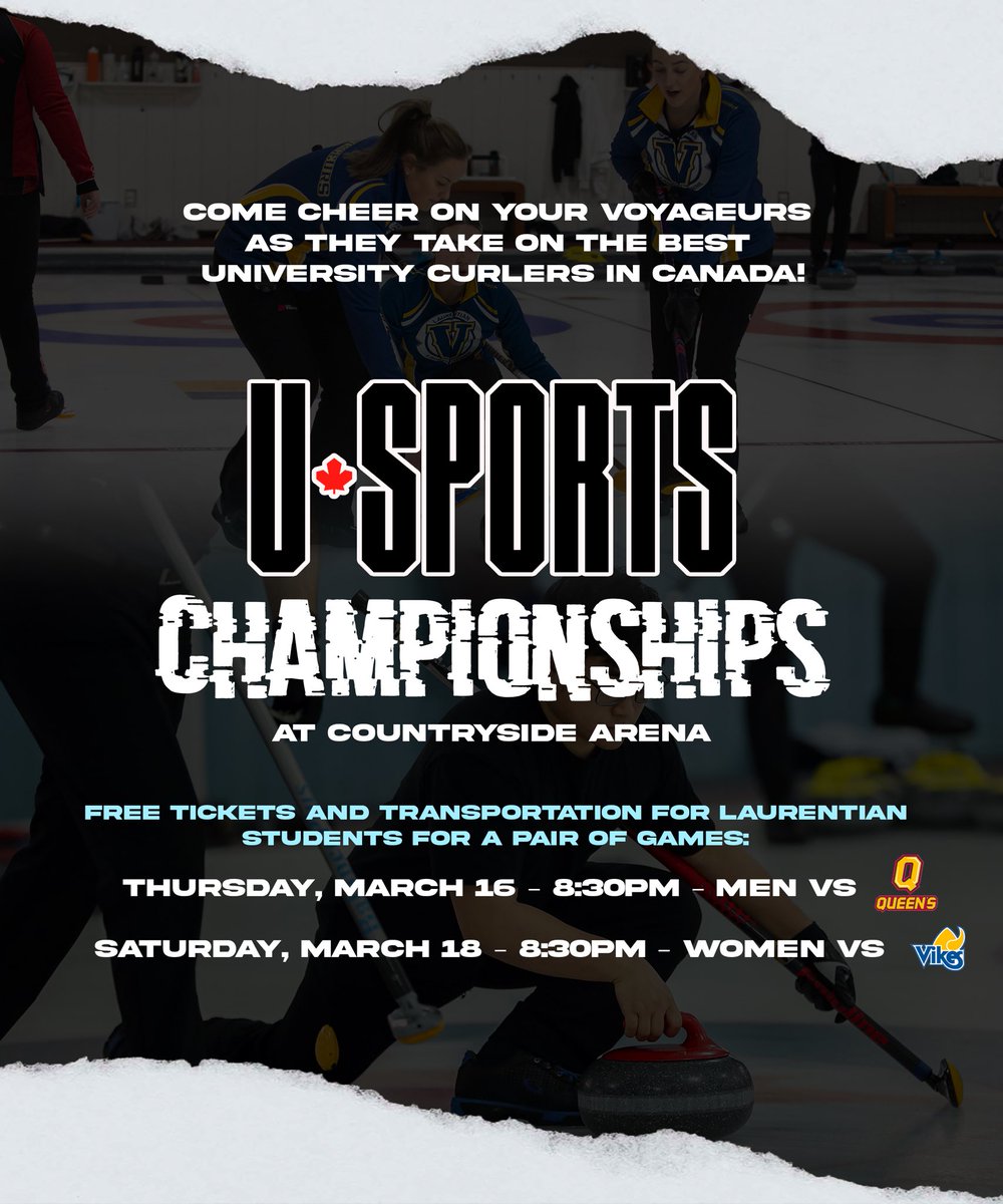 🥌 We have secured free tickets and transportation for Laurentian students.

To reserve your tickets, simply fill out the form before 12pm, Wednesday, March 15th.

docs.google.com/forms/d/e/1FAI…