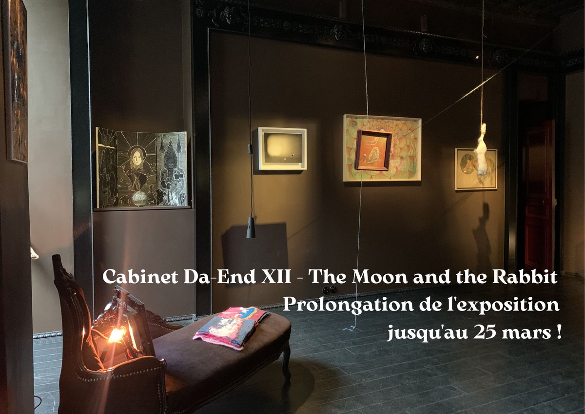 GalerieDaEnd's tweet image. We will extend the exhibition "Cabinet Da-End XII - The Moon and the Rabbit" until March 25th !

#cabinetdaend #exhibition #groupshow #moon #rabbit #cabinetofcuriosities #prolongation #extension #paris #gallery #contemporaryart #contemporaryartists