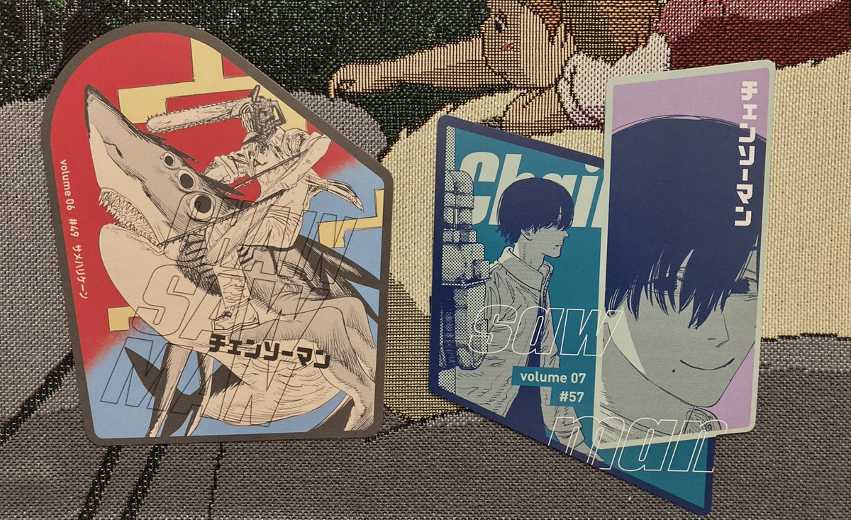 _urite's tweet photo. chainsaw man original cut card
☆  เด็นจิบีม + โยชิดะ ขายคู่ ( 320 )
☆  ค่าส่ง 40 เอกชน
#ตลาดนัดcsm #ตลาดนัดchainsawman https://t.co/jvhUTaVfdd
