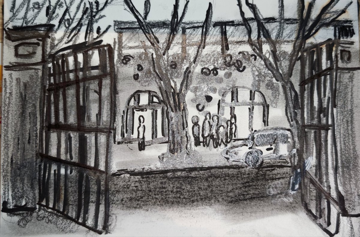 baidingLi's tweet photo. 上���写生（Shanghai Sketch）#pintingfromlife  #sketching #Watercolor #life  #trip #Shanghai  #寫生  #写生  #素描  #绘画 #pinting https://t.co/wa76HJDB9D