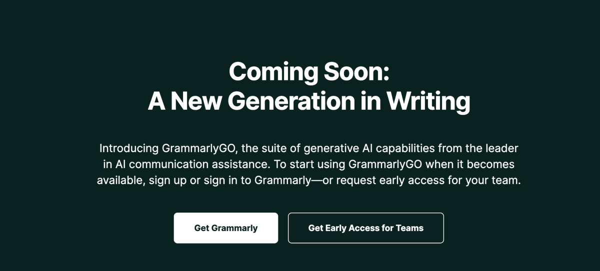 grammarly, grammarlygo adını verdiği yeni ai tool'unu duyurdu.

metninizi daha iyi, kolay anlaşılabilir ve daha kısa versiyonlarını önerebilecek.

metnin tonunu, duruma göre değiştirmeyi de önerebilecek.

detaylar 👇
grammarly.com/grammarlygo?ut…