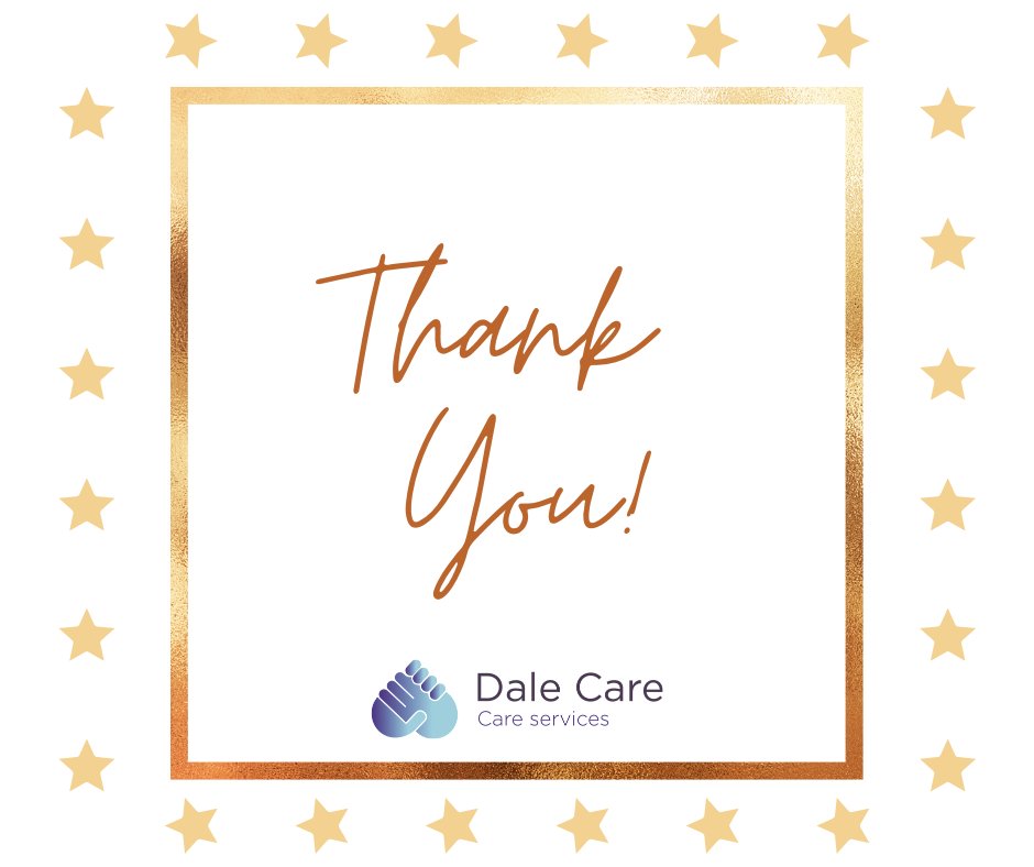 To all our carers who always go above and beyond.. thank you!  

You are totally amazing and we couldn't do this without you.. 💛 

#DaleCare #DaleCareCarers #Appreciate #teamwork #teamworkmakesthedreamwork