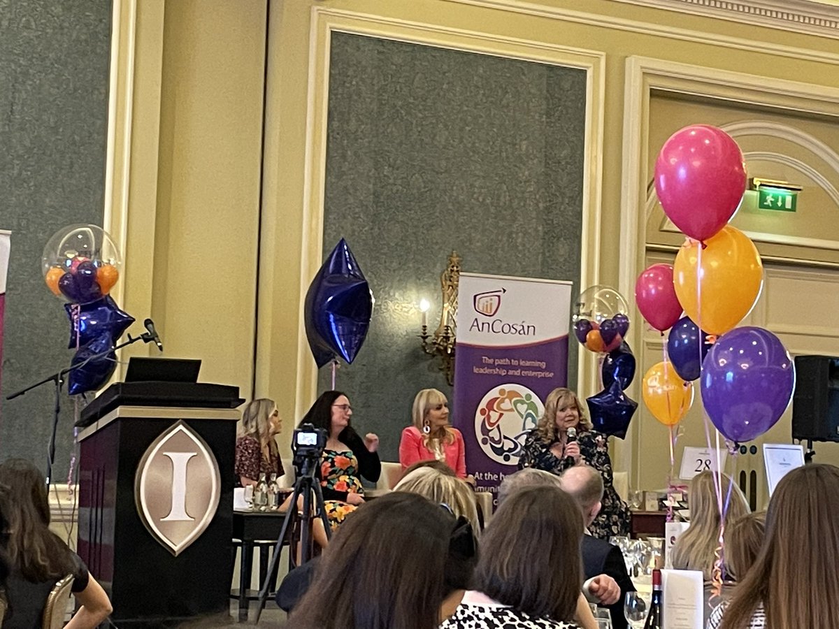 Wonderful day out @an_cosan IWD lunch with @odgersberndtson - @MiriamOCal is doing an amazing job MC’ing & the speakers were incredibly moving! @k_zappone @SusanHernan20 #OneGenerationSolution @IndeedIE