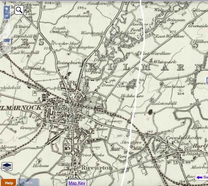 Iownawhat's tweet photo. #DHEdinb

Before and after of the "most improved" town in Scotland.  White line on the old map represents the motorway that would later be built and is visible on the after photo! https://t.co/nS3uXuXPcL