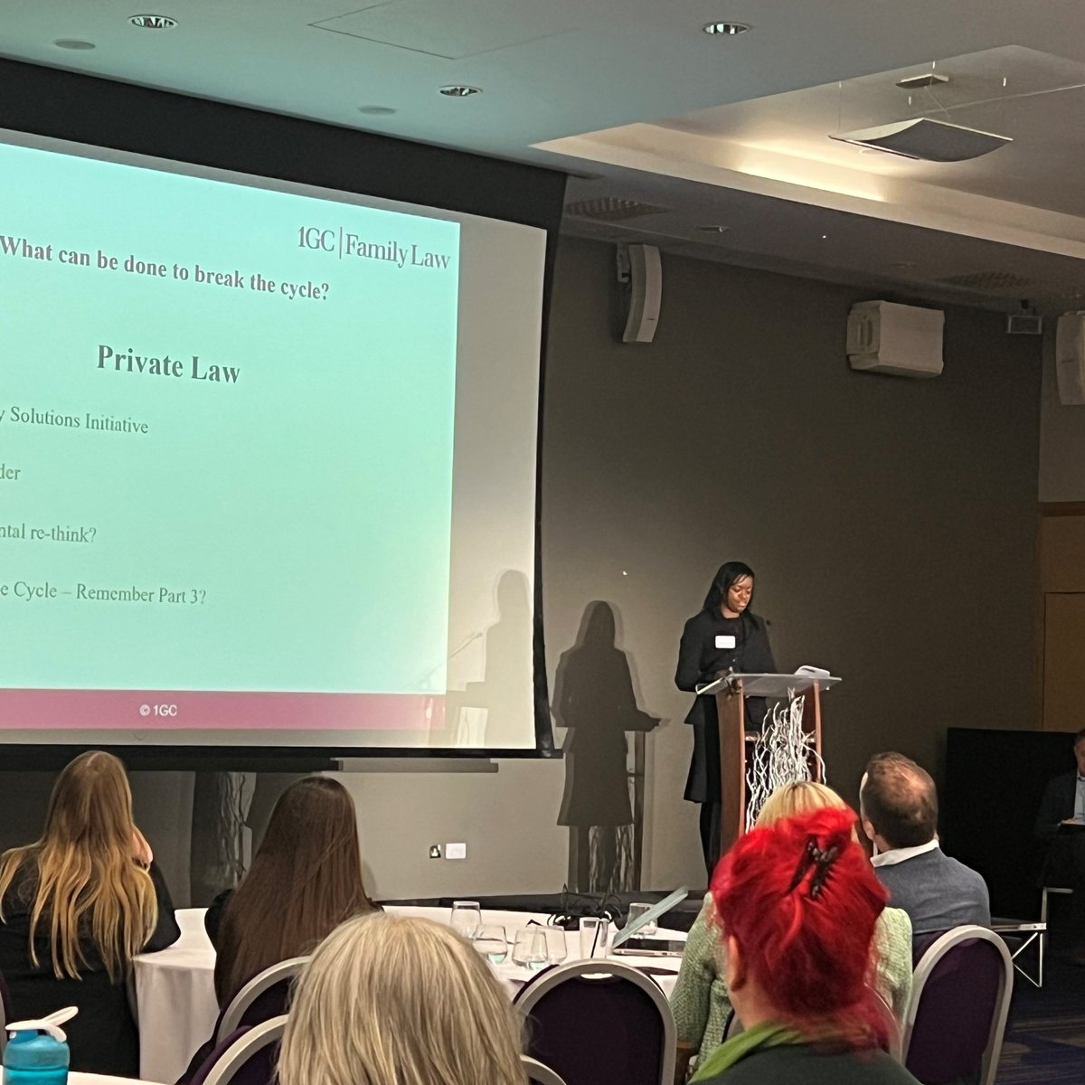 1GCFamilyLaw's tweet photo. Wonderful to be back in Jersey for this year's Jersey International Child Law Conference organised by @CorbettLeQuesne. 

Andrew Norton KC and Nasstassia Hylton spoke earlier on the subject of solution focused approaches to adopt in and out of Court.

Thank you for having us and for all the organisation involved. We look forward to catching up with more family law colleagues this afternoon.