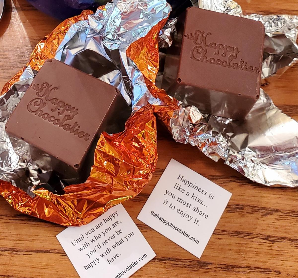 A couple of random thoughts from inside our truffle Cubze. 
#happy #inspiration #happiness #spreadchocolatehappiness #instagood #chocolate #weekend
