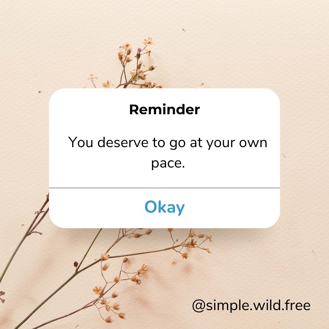 simplewildfree1's tweet photo. No one else has the right to dictate how quickly, efficiently, methodically, or meticulously you do life. 

Hasten for no one.

#slowdown #fillyourcup #itsnotanemergency #wheresthefire #mamacare #caregivercare #creativeselfcare #simplewildfree #liveinastateofplay https://t.co/Nch2bsa4YD