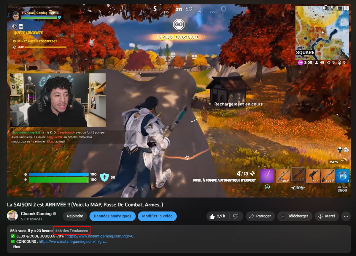 Merci pour les tendances <a href="/FortniteFR/">Fortnite 🇫🇷 officiel</a>