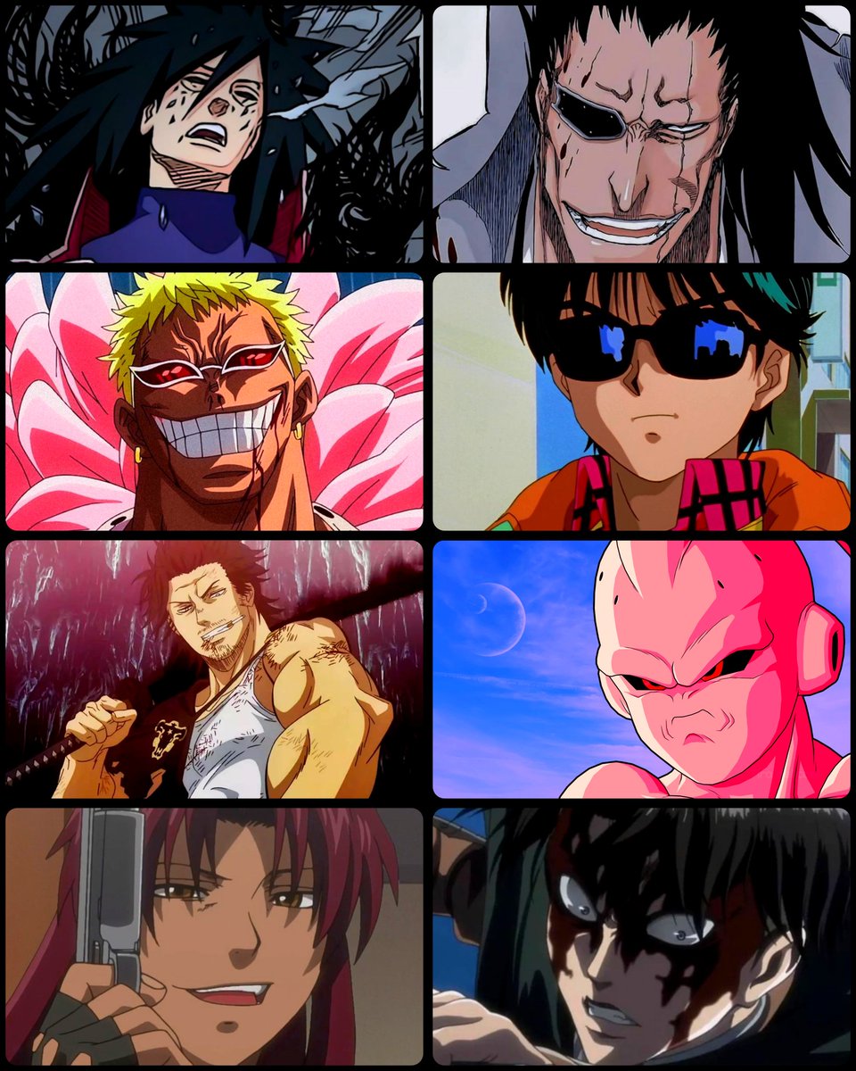 Put these anime characters in a room, who's coming out crying first.