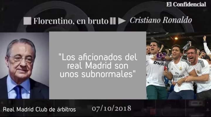 florentino se cree que somos subnormales?
