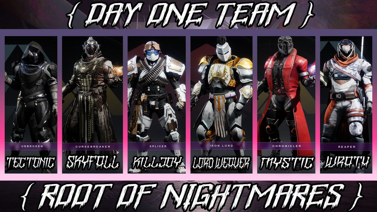 🔴LIVE NOW!!!

Playing #Destiny2 

Day one Root of Nightmares
Playing with:
Mystic Knight: @MARTYBELL4
Skyfall: <a href="/SKYFALL_TV/">SKYFALL</a>
Wrath: <a href="/VagabondWrath/">Vagabond Wrath</a> 
Killjoy
Lord Weaver/Caboose

twitch.tv/tectonicammo