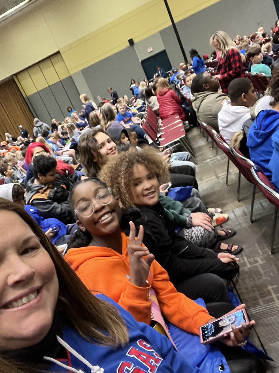 Hanging with the girls at Women’s Big 12 tourney! #RushtonRocks #Rushtonkidsarethebest