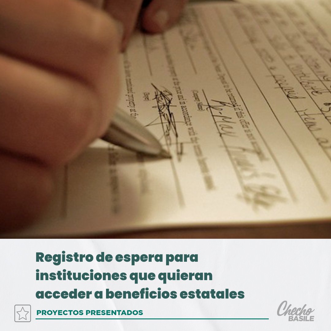 chechobasile's tweet photo. #ProyectoPresentado
Son muchas las instituciones deportivas, entidades civiles y demás organizaciones que quieren acceder a programas de ayuda económica del Estado pero no pueden por no contar con su personería jurídica. Y, en muchos casos, es por la demora que lleva el trámite. https://t.co/zN1YQDg9dH