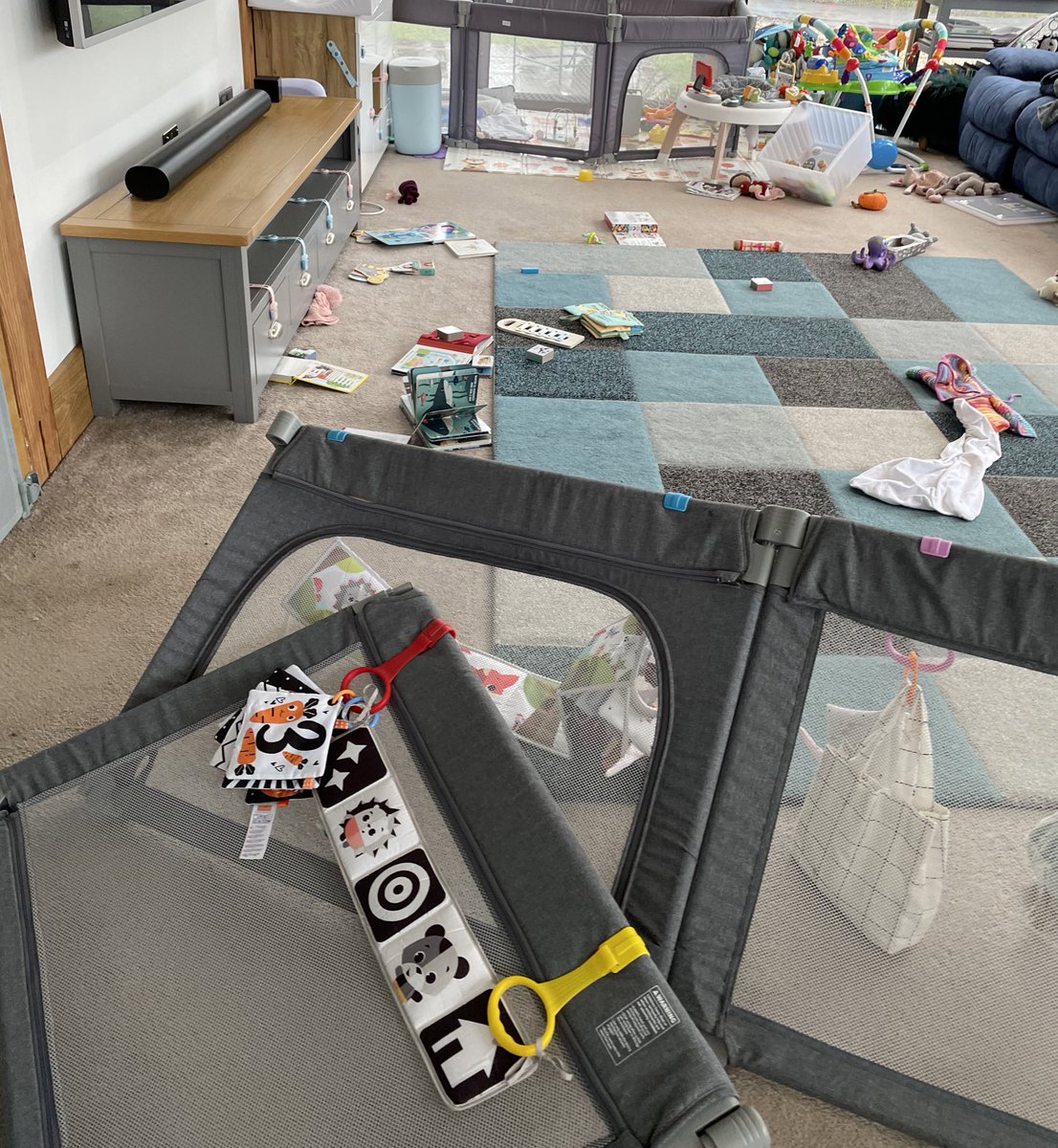 PhoenixEdSarah's tweet photo. Flying solo today with all three #ThreeUnderTwo and my house is a mess. But the older ones have been fed, watered and given antibiotics. The house being tidy is the collateral. https://t.co/5lsKufm8Hj
