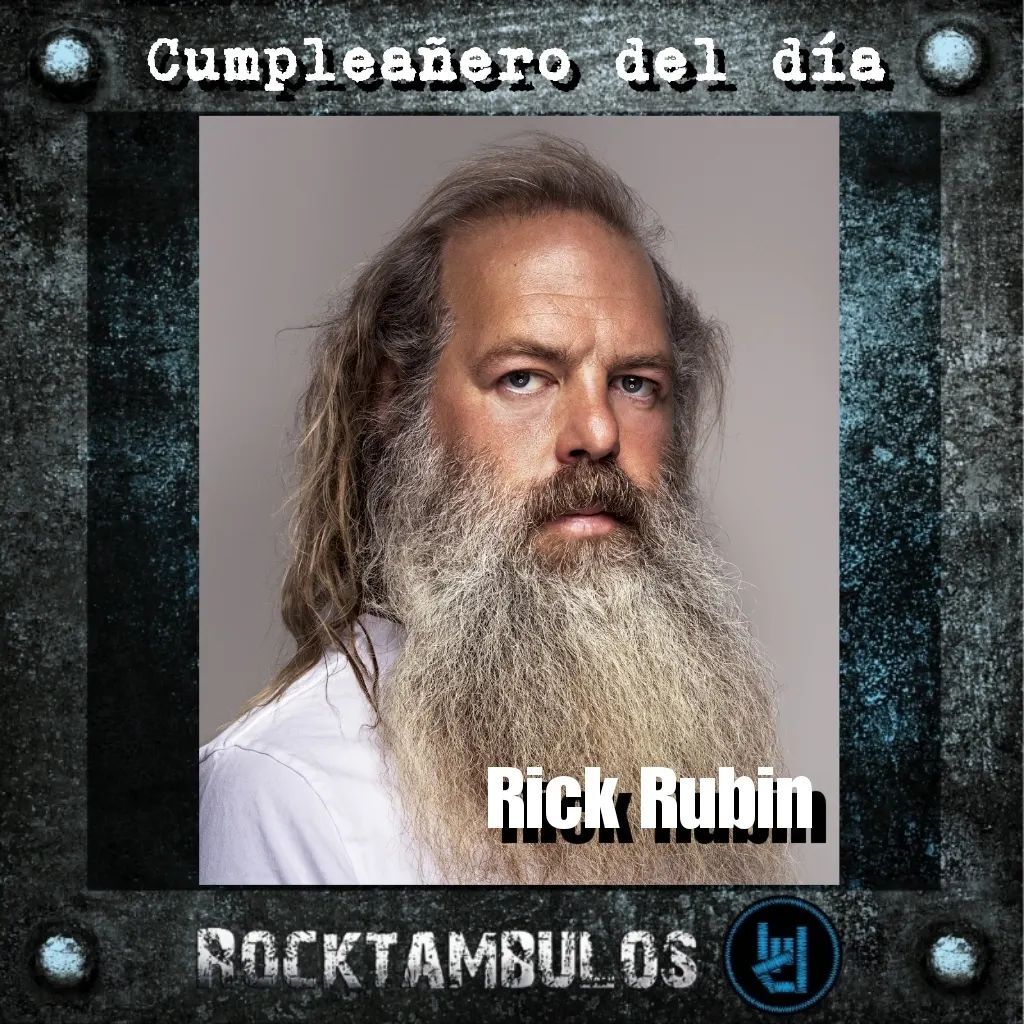 El legendario productor Rick Rubin está cumpliendo 60 años Happy birthday Rick! 