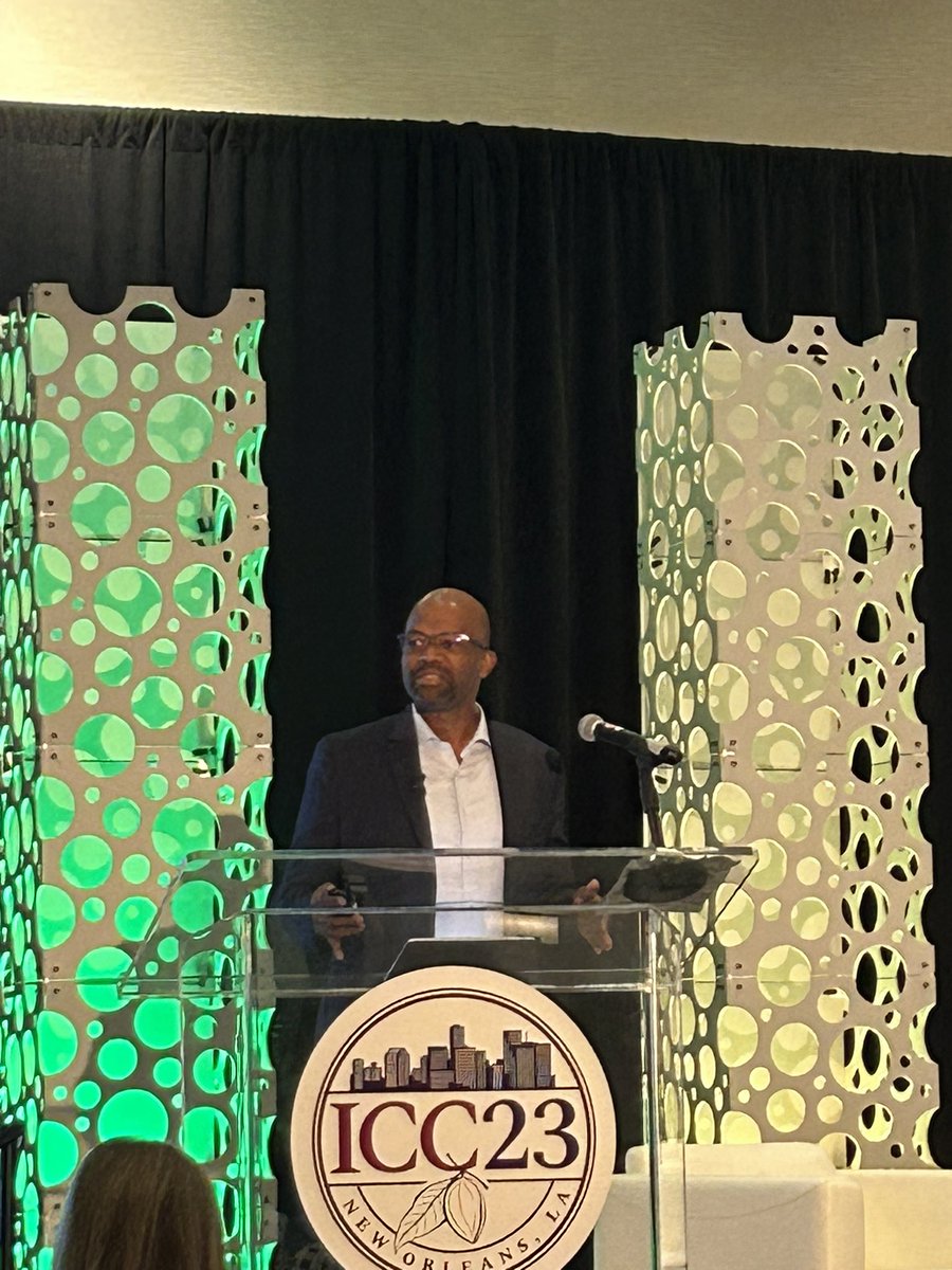 Honored to have been invited in #NewOrleans to the Cocoa Merchants Association of America’s conference to update it’s members on the important work we are doing for a more sustainable cocoa sector with farmers at the heart of this strategy #LivingIncome <a href="/ghcocobod/">Ghana Cocoa Board</a> <a href="/conseilkfekko/">Le Conseil du CaféCacao</a>