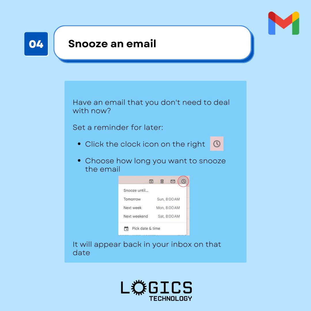 LogicsTech101's tweet image. Get ready to up your email game with these game-changing Gmail hacks! ๐๐ป #gmailhacks #productivitytips #logicstechnology