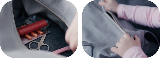 ZippGuard's tweet image. The contents of the average purse 💊✂️💅 are surprisingly dangerous to children, keep little ones out and safe with ZippGuard.

💰Lock in early bird savings now on Kickstarter!  Time is running out! ⌛️

kickstarter.com/projects/zippg…