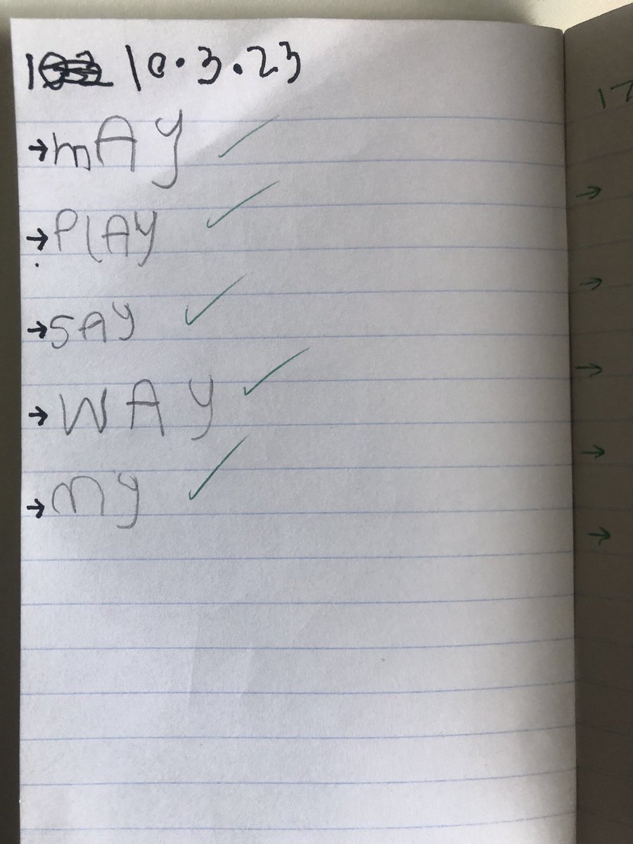 Super proud of Kiaan’s spelling test today!