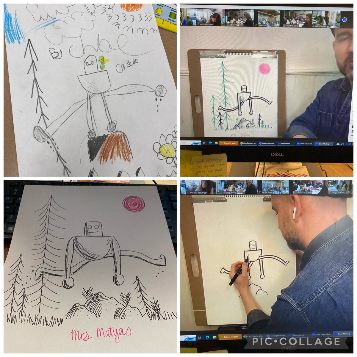 DonovanSchool's tweet image. Thank YOU @itspeterbrown for an AWESOME assembly! We loved learning more about you as an author and watching you sketch our favorite character Roz!🤖🐾 @LDSPrincipal @Supervisor_LDS @ldswildrobot #DonovanStrong #ldsthebestisyettocome