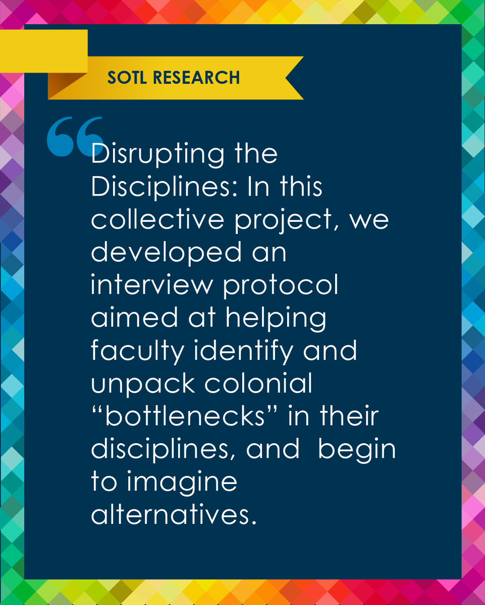 MC_SoTL's tweet photo. Journey in SoTL
As an educational researcher who became involved in SoTL through working as a faculty developer, I am passionate about the potential of SoTL to transform individual faculty member’s classrooms, their experience of teaching, and ultimately post-secondary education https://t.co/9HfQs4Dai7