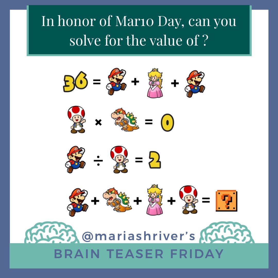 Maria Shriver on Twitter "Today is MARIODay, so in honor of