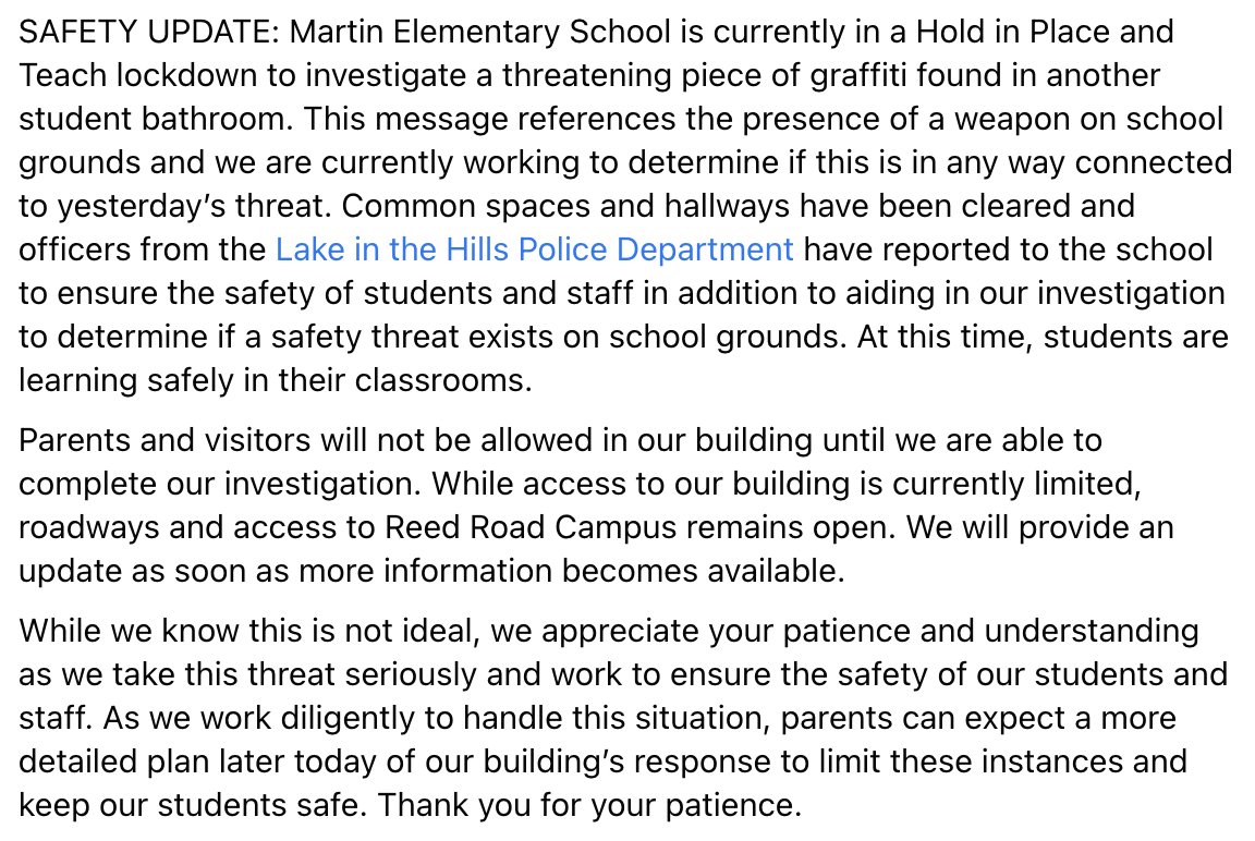SAFETY UPDATE: