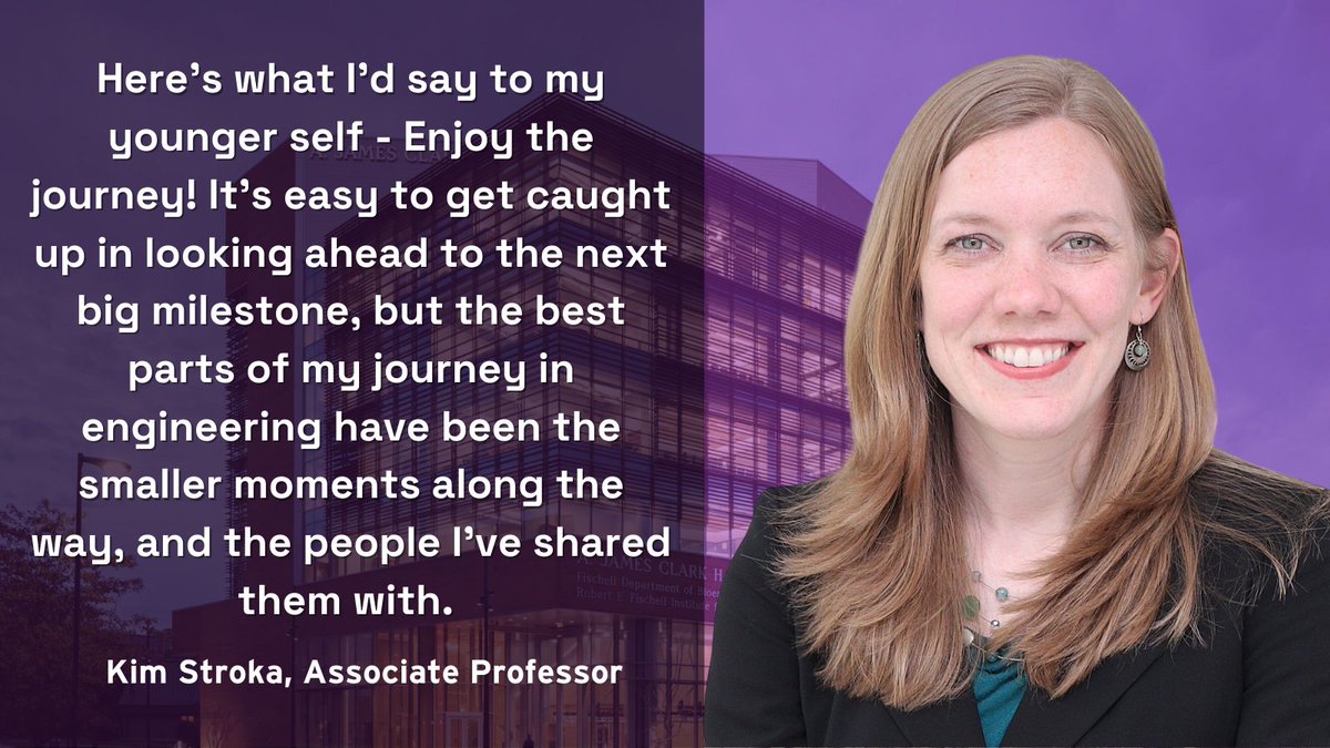 UMD Bioengineering (@umdbioe) on Twitter photo It's Friday! Which means it's time for our #WomensHistoryMonth 💜 faculty quotes!
Here's what BIOE Associate Professor <a href="/StrokaLab/">Kimberly Stroka</a> would say to her younger self! It's Friday! Which means it's time for our #WomensHistoryMonth 💜 faculty quotes!
Here's what BIOE Associate Professor <a href="/StrokaLab/">Kimberly Stroka</a> would say to her younger self!