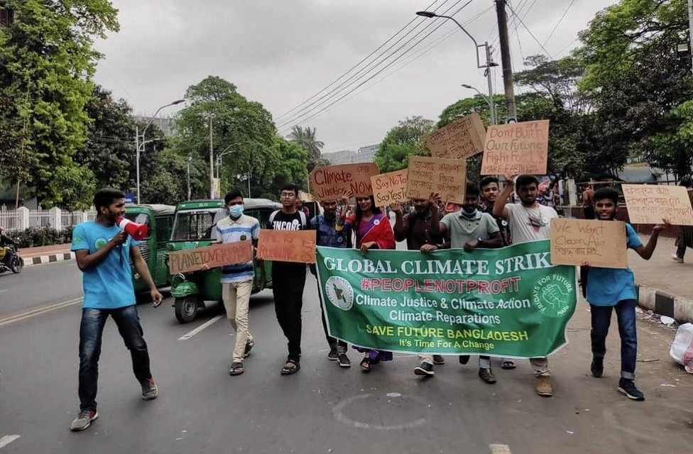 Millions of people lose their homes every year due to #climatechange. World leaders, listen to the voices of young people in the most affected areas. 

#ClimateStrike #ClimateAction #ClimateJustice #ClimateReparations #SaveFutureBangladesh
@SaveFutureBd