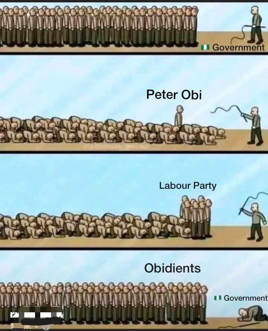 alakowee's tweet photo. This is the situation in Nigeria at the moment. God bless Mr. Peter Obi 

A single man arises, giving hope, and power to Nigerians. Now, we all are enjoying the power of the people! 

Okwute! Olori Oko! Shugaba!

Channels TV| Emefiele| BVAS| JAMB| Shekarau| NNPP| Osimhen| Ibori https://t.co/y7b03pZ3IP