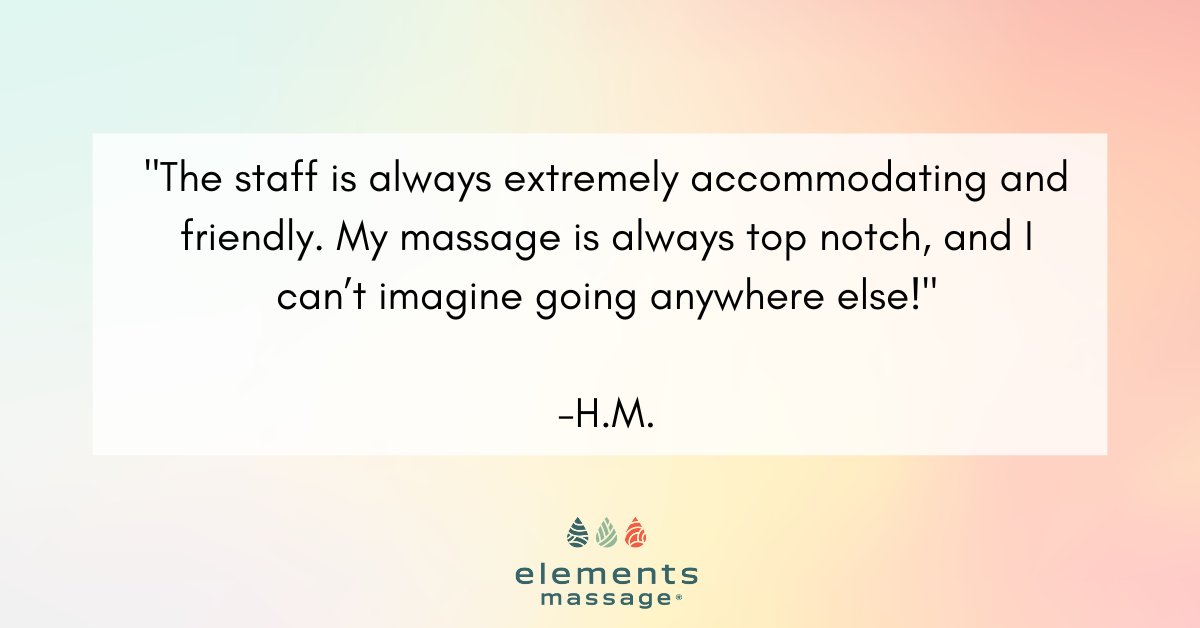 Elements_RVC's tweet image. Thank you for the kind words! We make sure that all our clients get the relaxation they need during their appointment to get the best experience! To read more of our amazing reviews, visit: bit.ly/30ngZW4