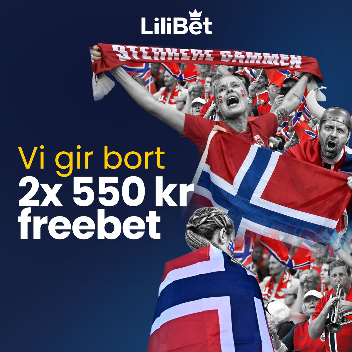 💰 Vi gir bort 2x 550 kr freebet
For å delta:
✅ Retweet
🫂 Tagg vennen du ønsker å vinne sammen med i kommentarfeltet
😎 Vinneren annonseres kl. 20:00 på søndag.