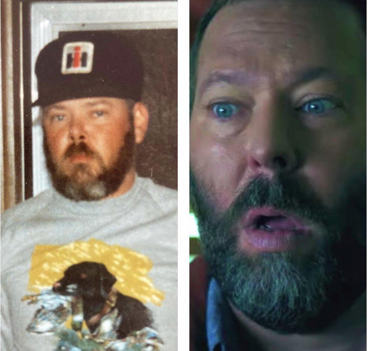 MrsBug87's tweet photo. Ok, but why does my 1990’s dad look just like @bertkreischer twin 😂 https://t.co/GDUajWa2m8