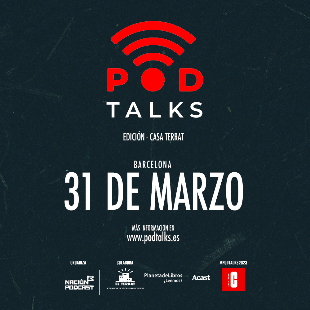 ElTerrat's tweet photo. El 31 de marzo, llega PodTalks a CASA TERRAT.

PodTalks, que ya se ha convertido en un punto de encuentro para los amantes del podcasting, contará con Andreu Buenafuente, Rafel Barceló, Emma Mussoll...  en las charlas sobre temas tan diversos y de actualidad sobre el podcast. https://t.co/WPanygzSbh