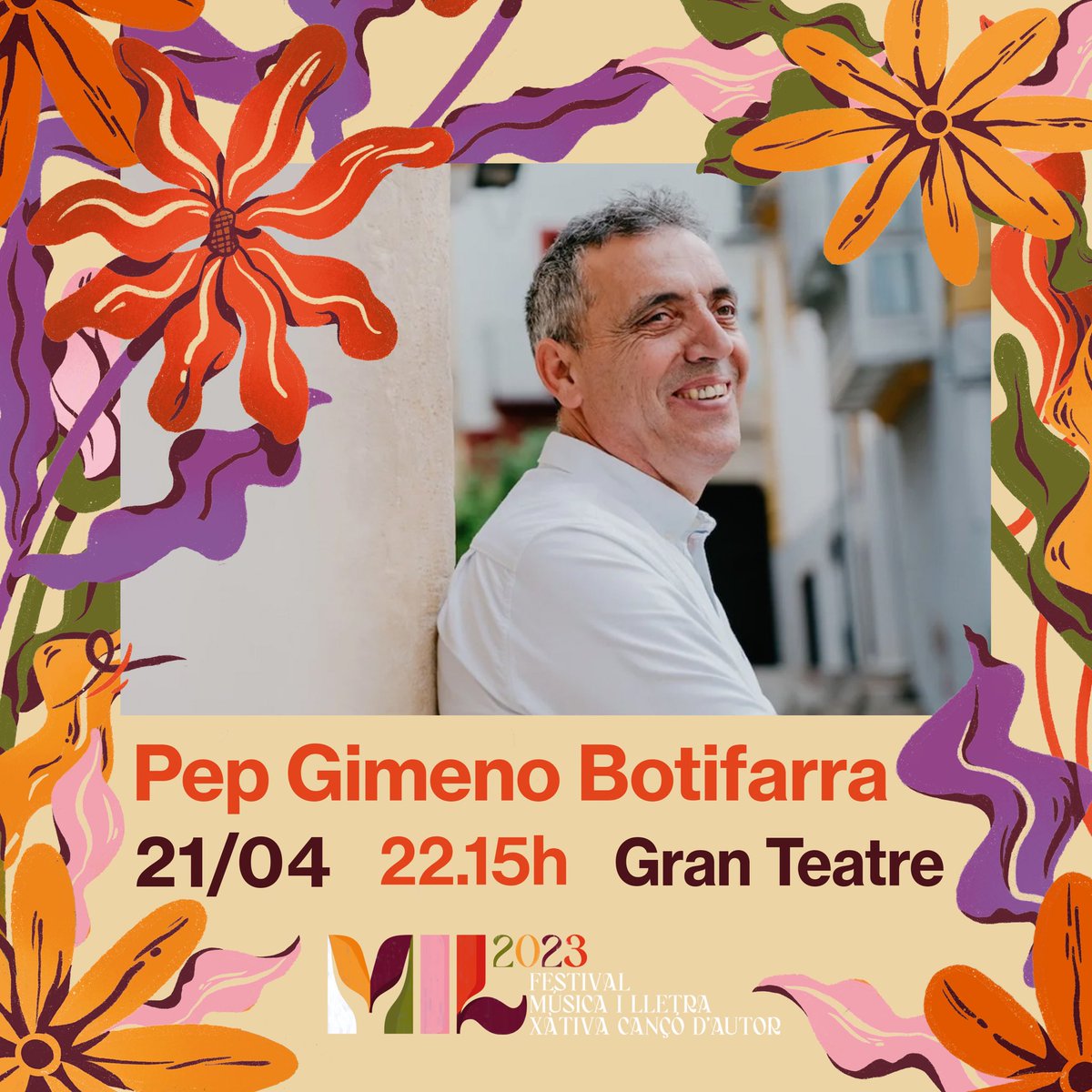 PepBotifarra's tweet photo. Les entrades per al concert del @festival_MiL a #Xàtiva ja estan a la venda! Jo ja estava nervioset esperant-les, a vore si omplim el Gran Teatre el 21 d’abril, va!
#Aspavil!
➡️ https://t.co/nklXc7zjvT
#noudisc #javelaire #musicaenvalencià #concert https://t.co/6v3wxaYvwY