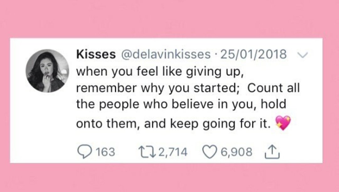 WELCOME BACK KISSES 💋
- Count the people who believe in you , hold onto them, and keep going for it. - Kisses

<a href="/KissesDelavin/">Kisses Delavin</a>

#KissesDelavin | KIRSTEN DANIELLE DELAVIN
#KissesDelavin | Kisses Delavin