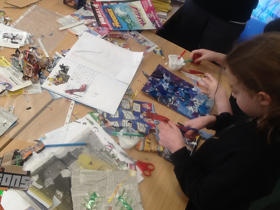 Foxes_Class's tweet image. We've had a fantastic time working our collage project, inspired by @Mr_Gores_Artist, in Year 5 today. The creativity, originality and dedication was incredible. Well done everyone! @CrocClass